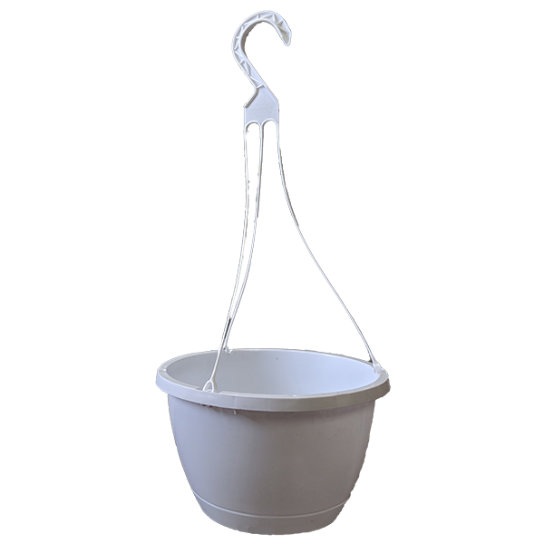 10 Inch Traditional Hanging Basket White - 50 per case
