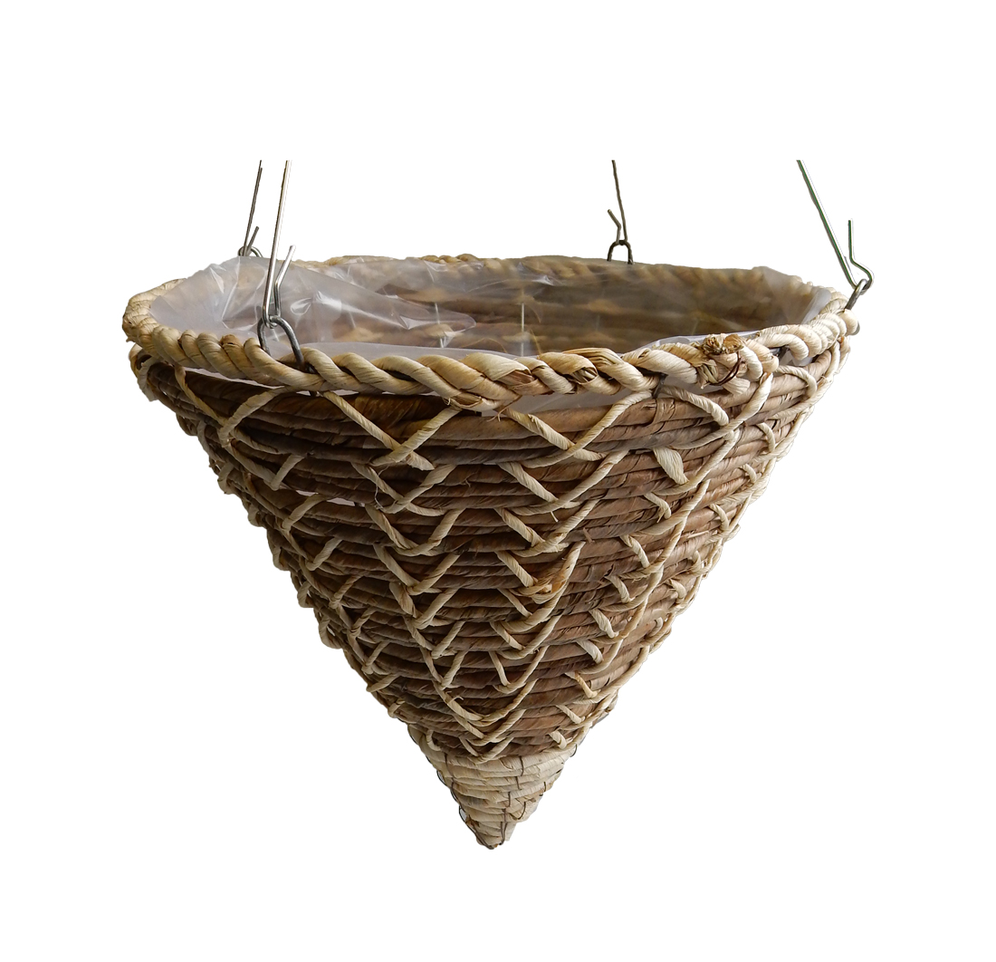Rattan Braided Hanging Basket 16 x 19 - 15 per case