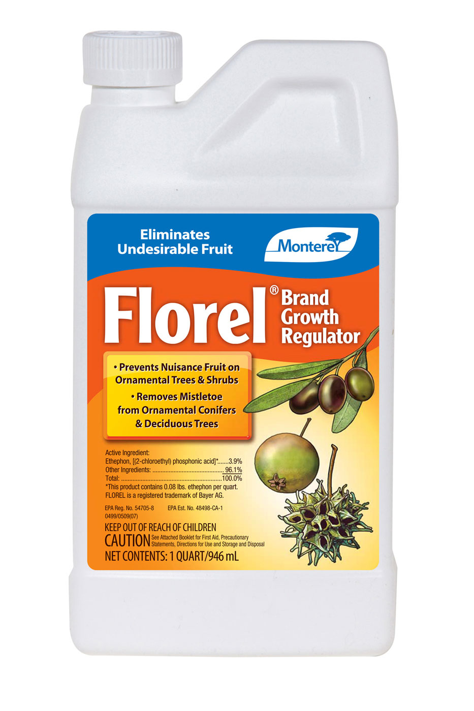 Florel Brand Pistill 1 Quart Bottle