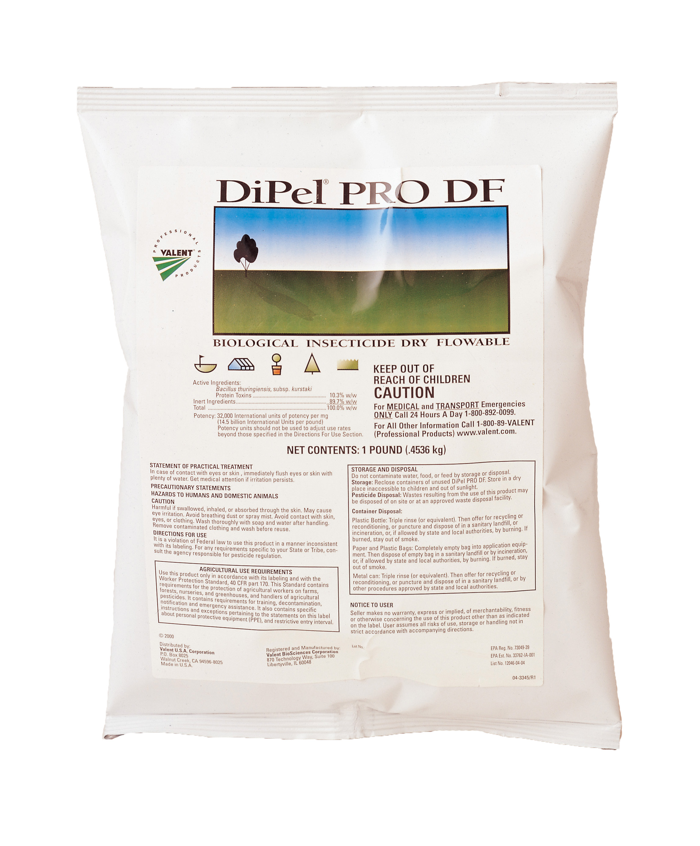 Dipel® Pro DF 1 lb Bag - 30 per case