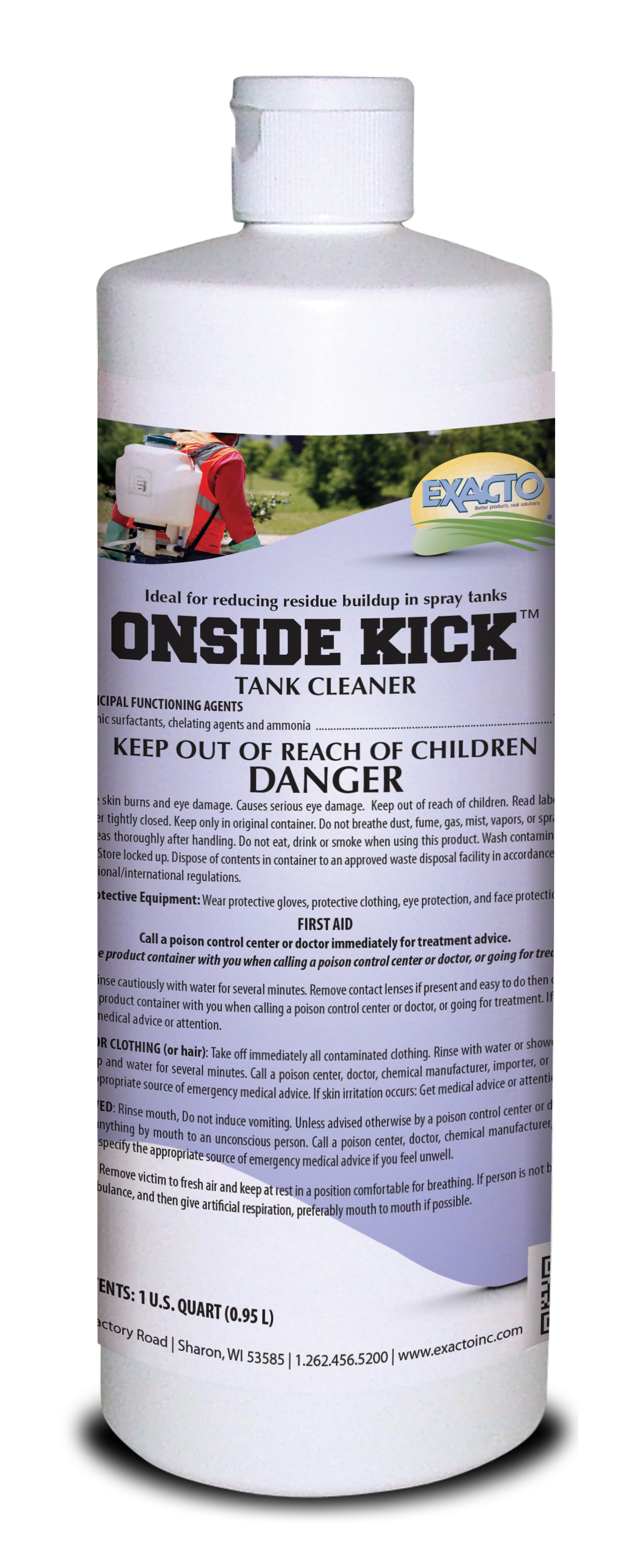 Onside Kick Tank Cleaner 1 Quart Bottle