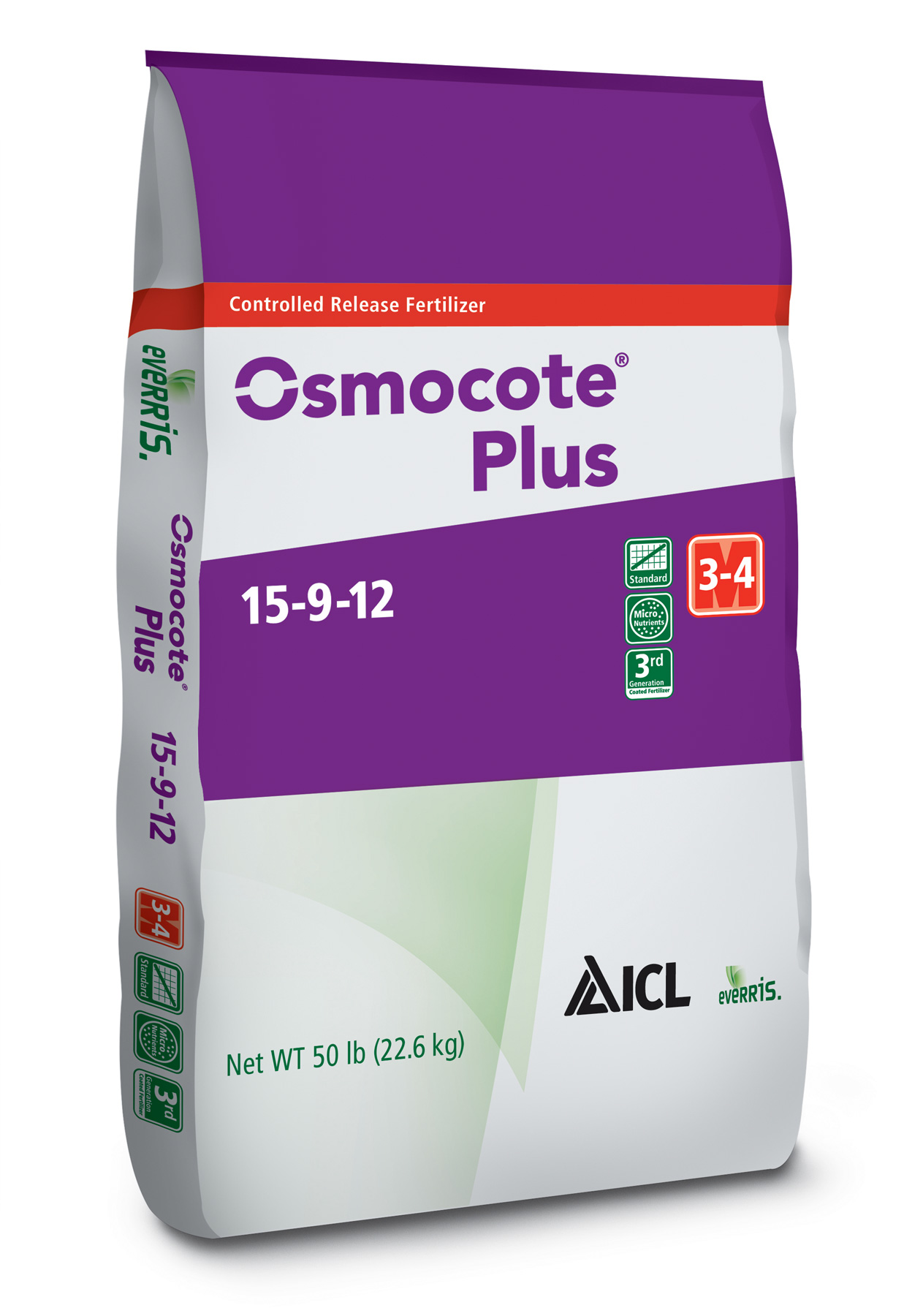 Osmocote® Plus 15-9-12 3-4M 50 lb Bag