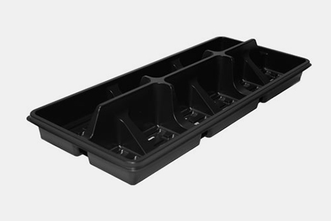 SLF R 12 Flat Tray Black - 100 per case