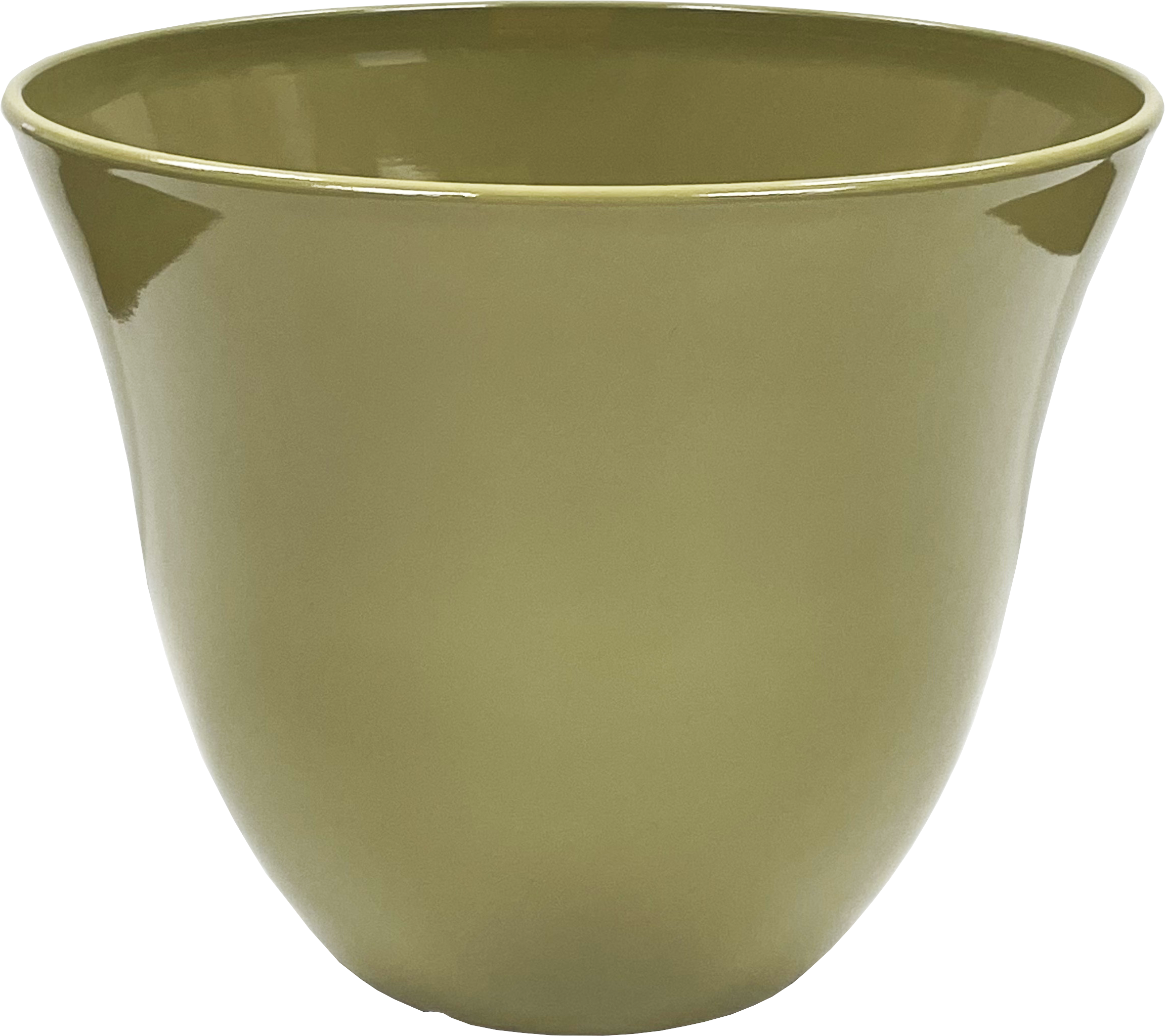 13 x 10.5 Inch Baby Bell Planter Olive Green Gloss - 12 per case