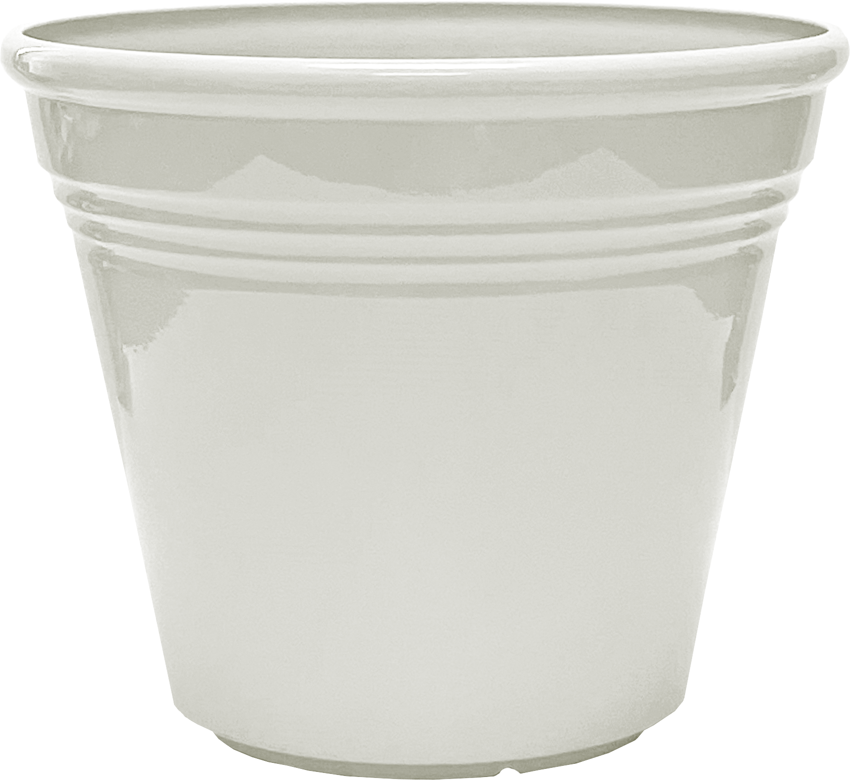 8 Inch Cassie Round Planter White – 24 per case