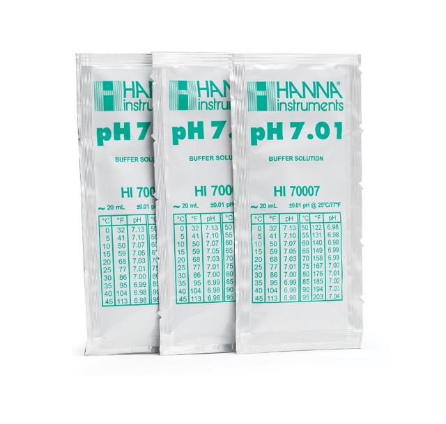 Buffer Solution pH 7.01 20ml - 25 per package
