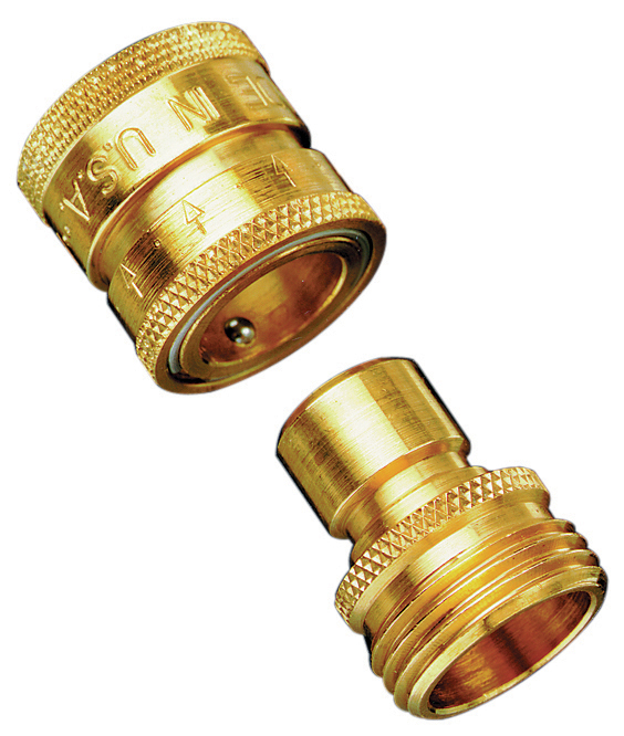 Brass Click Disconnect Full Flow Pair - 25 per case