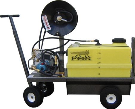 Fox Electric Sprayer 120V SS Pump with 100 Foot Hose and 35 Gallon Tank